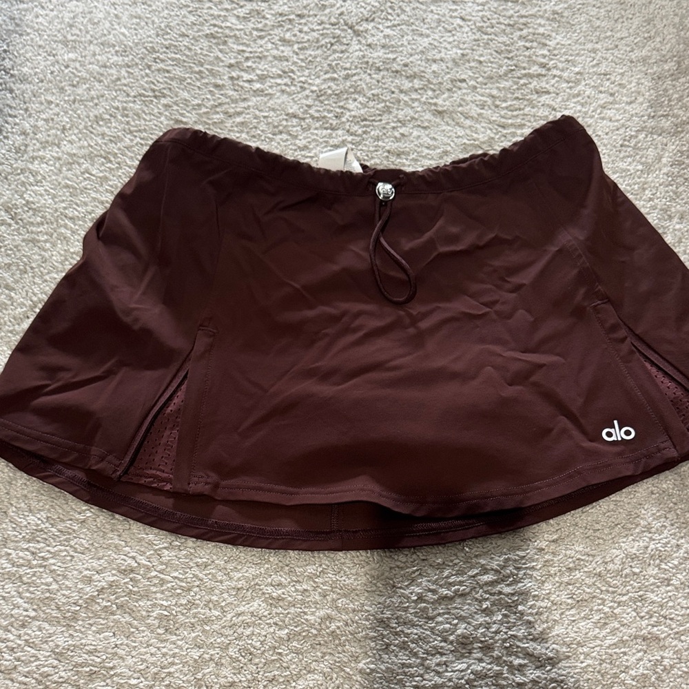 ALO Cherry Cola In The Lead Skirt